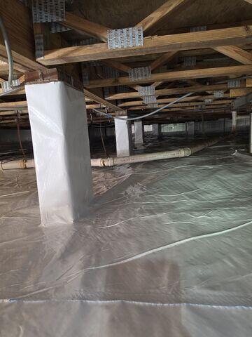Vapor Barrier Encapsulation Installed in Raleigh, NC