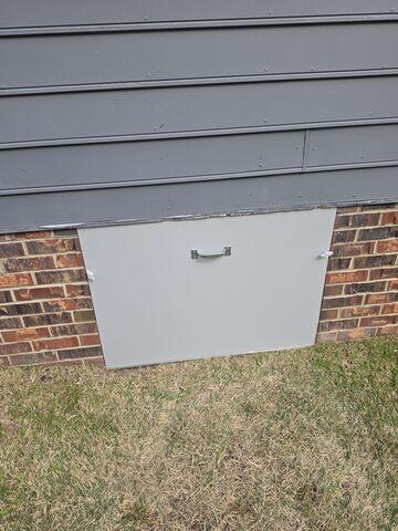 Sealed Crawl Space Access Door Installed in Raleigh, NC