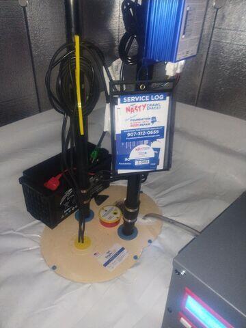 Triple Safe with DC Operated Pump, SaniDry Sedona, and Time Machine 2