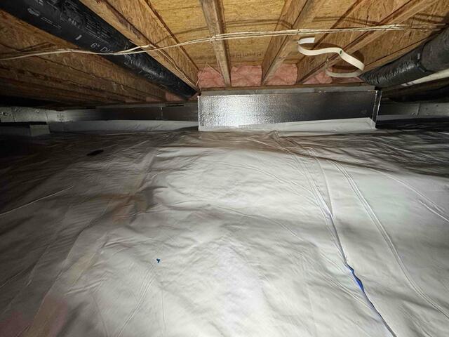 Crawl Space Encapsulation with SilverGlo Insulation Installed