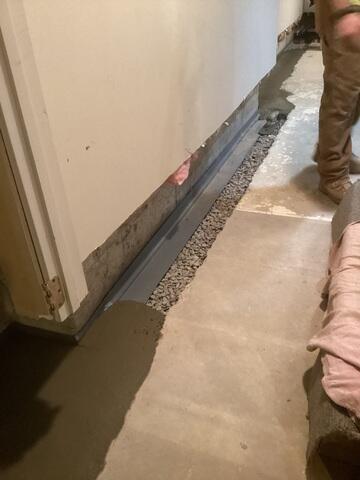 Perimeter Drainage Sytem Installed