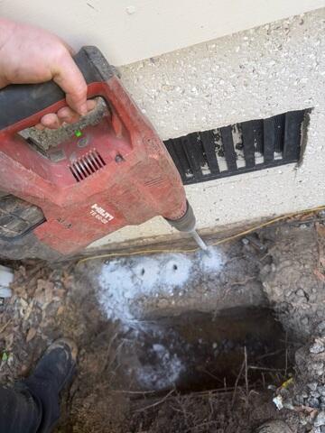 Prepping Footer for Pier