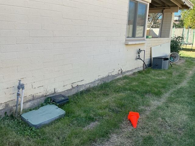 Damaged Stem Wall Before Foundation Pier Installation in Chandler, AZ