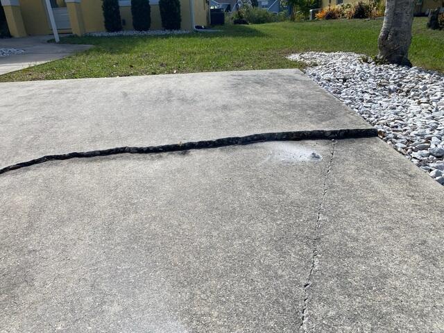 Concrete Settlement Damage