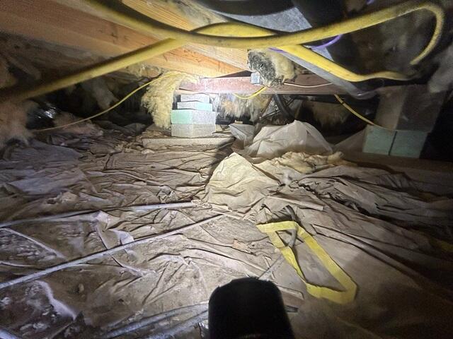 Crawl Space During Inspection