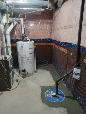 Floor re-concreted.
