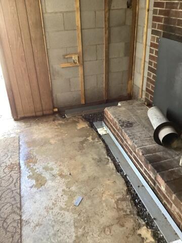 Basement During Installation