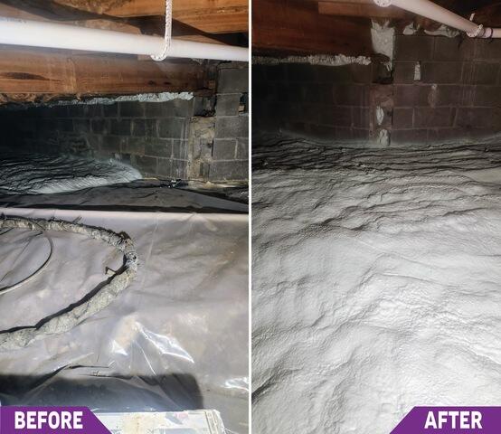 Insulated Crawl Space