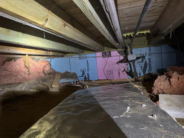 Damp Crawl Space
