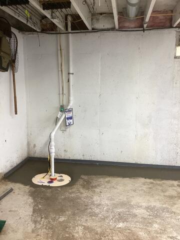 Upgraded Sump Pump System