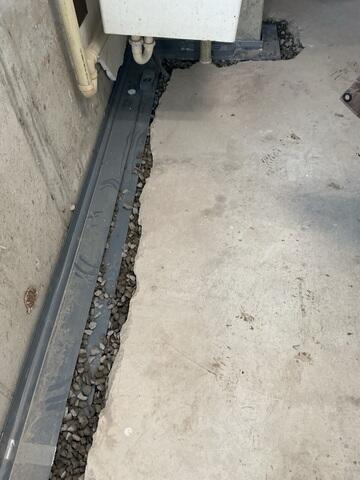 Drainage Implemented in Basement