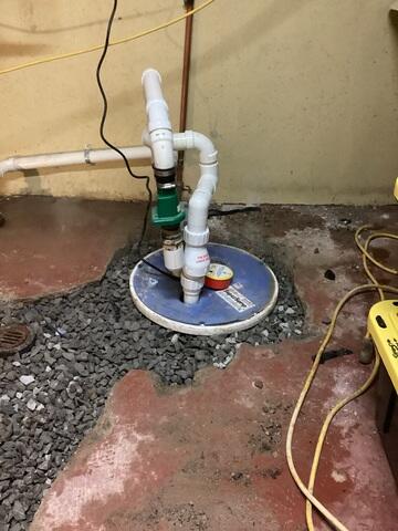 New Sump Pump System