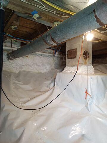 CleanSpace Vapor Barrier & Spray Foam Insulation