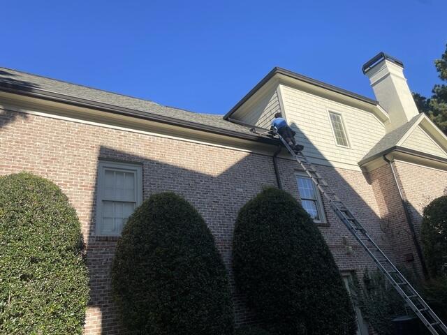 Installing the new gutter system