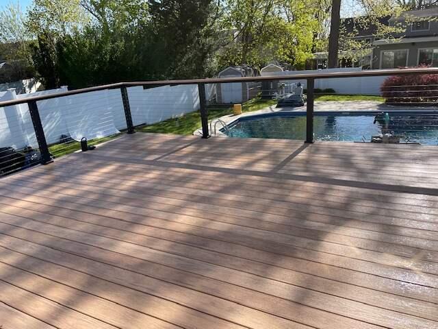 A new deck is completed