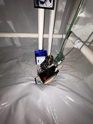 TripleSafe Sump Pump Installed