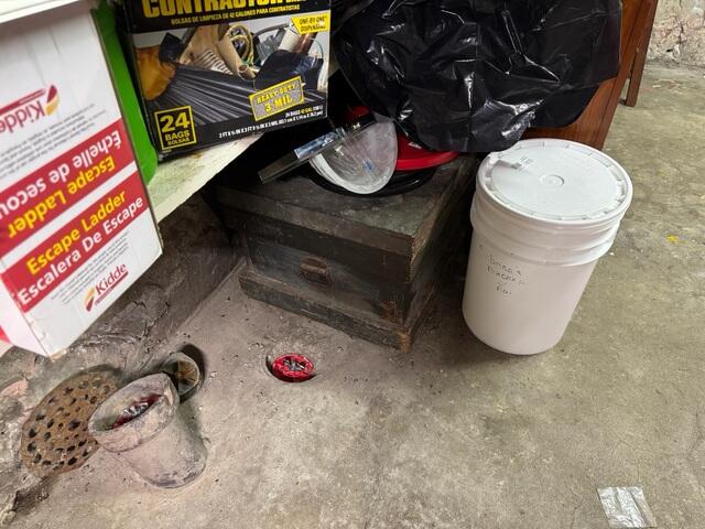 Original Basement Floor Drains