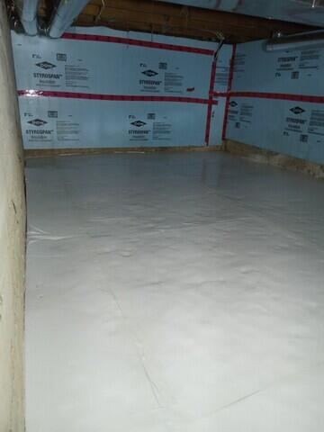 Terra block floor insulation