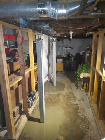Floor re-concreted