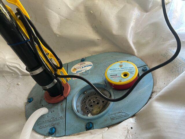 SmartSump crawl space sump pump system