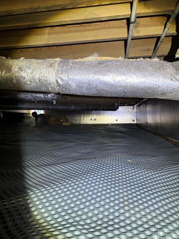 Drainage Matting Installed