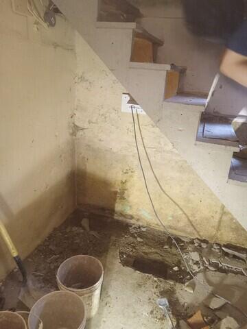 Sump hole