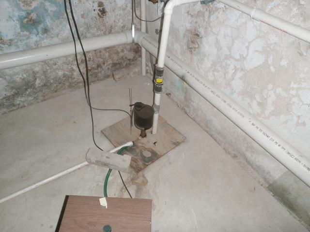 Improper Sump Pump Cover in Wilmington, DE