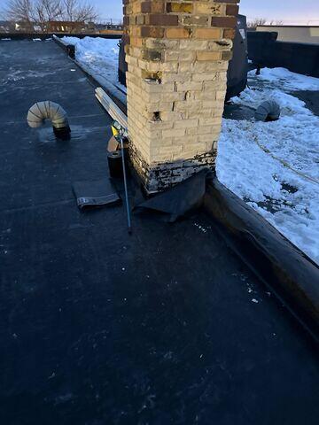 Chimney seal is broken