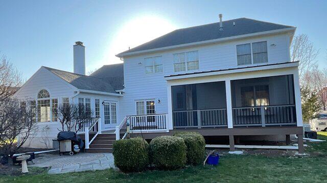 New deck and screened-in porch