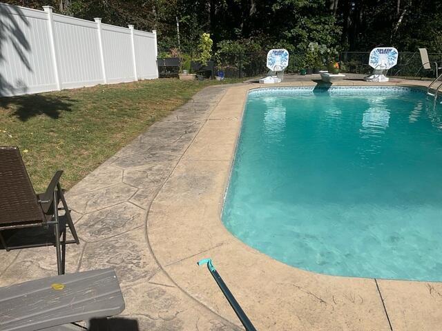Sunken and Cracked Pool Deck Area 1 (Before)