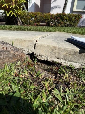Concrete Sidewalk Trip Hazard