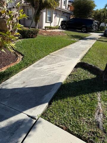 Uneven Concrete Sidewalk