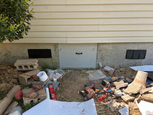 New Crawl Space Door