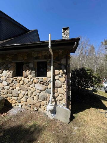 Stone foundation walls