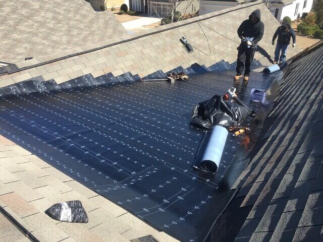 The proper underlayment installed