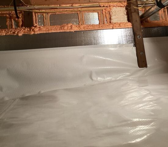 Encapsulation Covers Crawl Space Walls