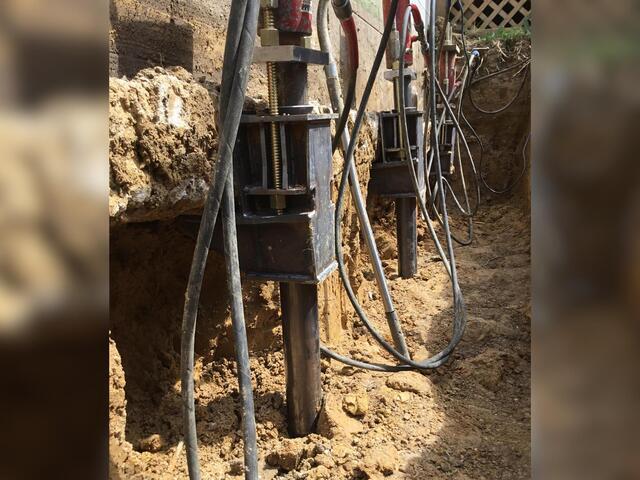 Helical Pier Installation