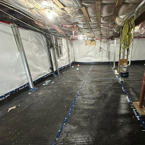 Installation du système de protection et stabilisation des murs
