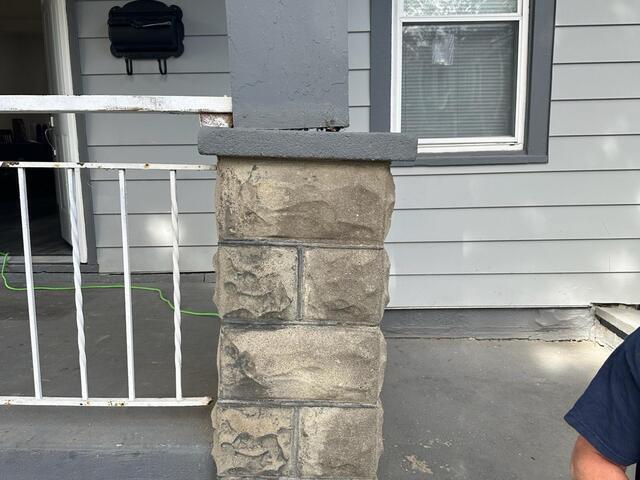 Leaning Porch Column