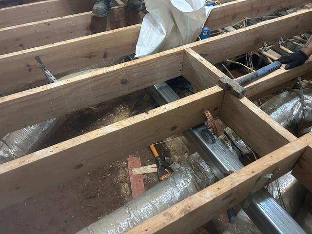 Subfloor Removed