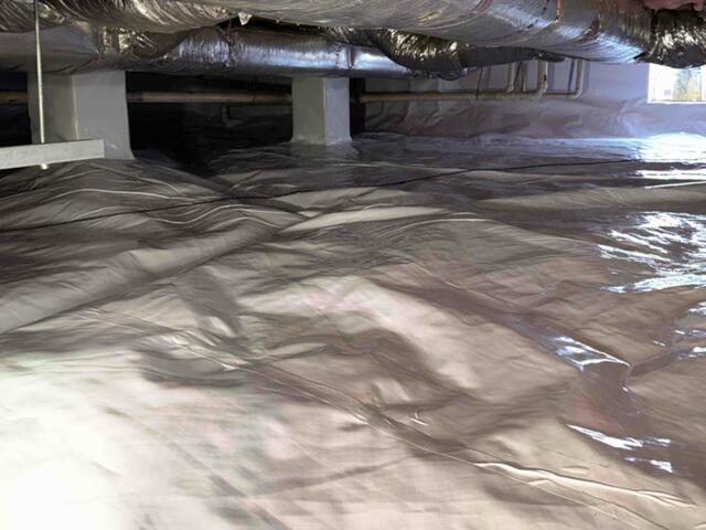 Drainage Matting Under Vapor Barrier