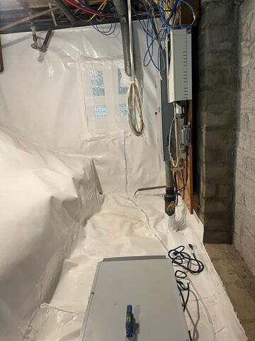 Malibu, CA Crawlspace Encapsulation Completed - Sealed Vapor Barrier Installation
