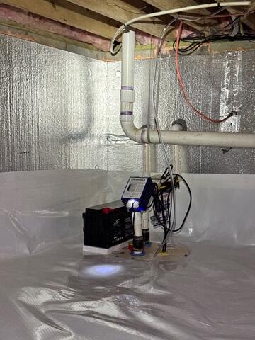 Sump Pump with Battery Backup Installation in Franklinton, NC