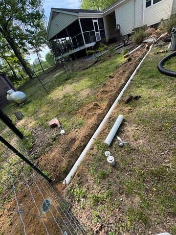 Extended Discharge Line Installation for Proper Water Drainage in Lexington, NC