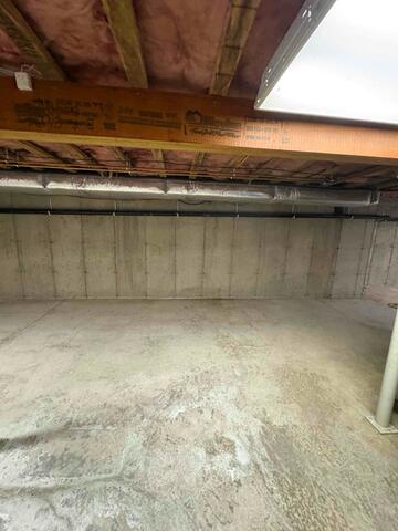 Foundation wall area (before)