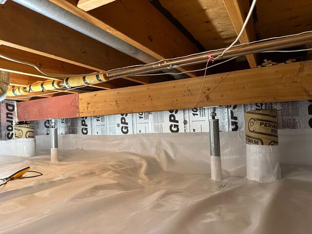 CleanSpace vapour barrier installed