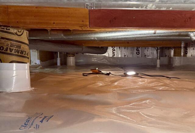 CleanSpace vapour barrier installed
