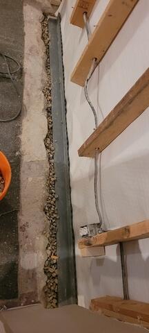 Installation of WaterGuard drainage system