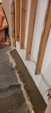 Finished waterproofing system