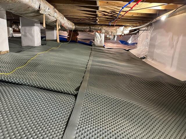 Drainage Matting Installed